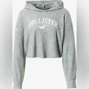NWT Hollister Ribbed Cropped Hoodie size XS retails $35